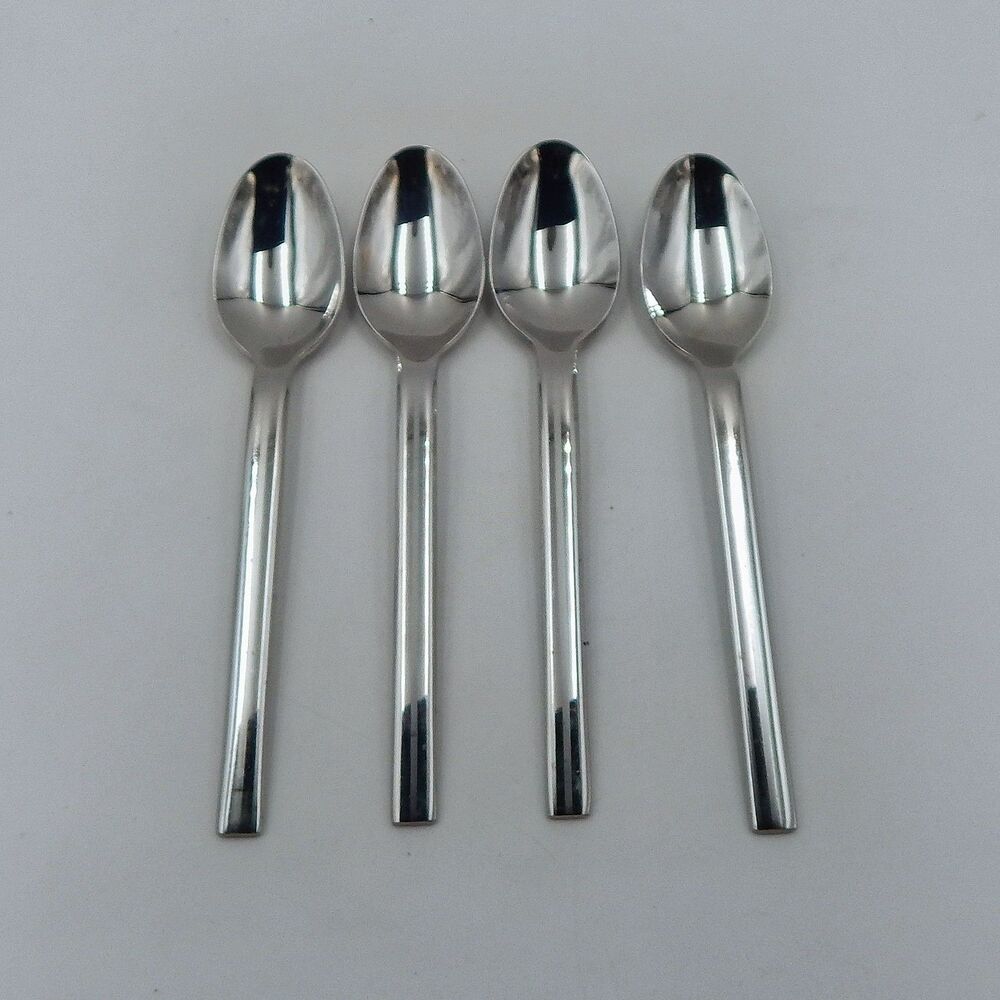 Oneida Illumina 18/10 Teaspoons Stainless Flatware 6 1/4 Inch Frosted Lines
